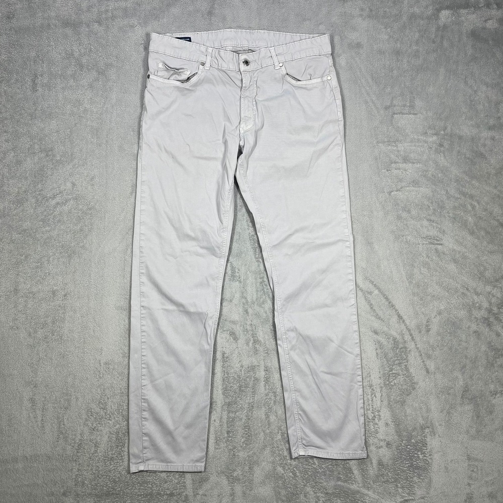 Peter Millar Crown Crafted Pants Mens 34/32(33x30) Grey Tencel Blend Chino
